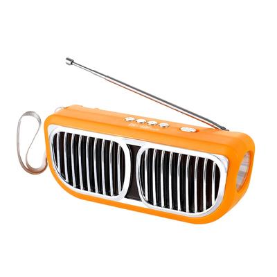 IS-X23 Portable mini Wireless solar bluetooth speaker with FM RadioMP3 player with LED Flashlight