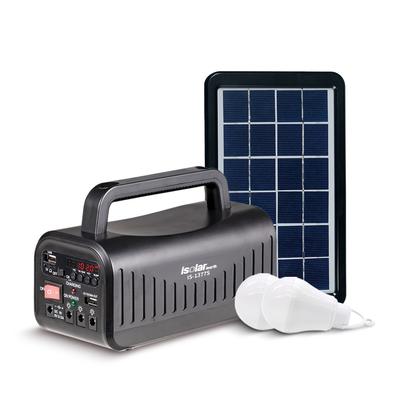 Portable Wireless FM Radio Bluetooth Speaker with solar panel and power bank